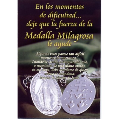 Folletos para solicitar el librito de la Medalla Milagrosa (para distribuir entre sus conocidos y vecinos)