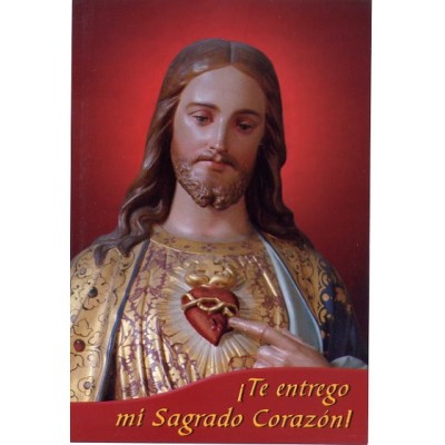 Medallita y estampa del Sagrado Corazón de Jesús