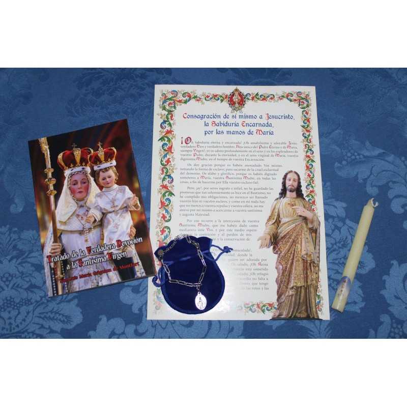 PACK DE CONSAGRACIÓN 1 - Diploma, libro tratado, cadena esclava y vela